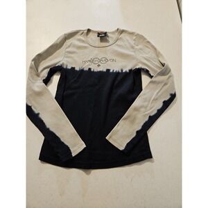 vtg Freedom Harley Davidson Motorcycles T-Shirt long sleeve womens sz M USA(1198